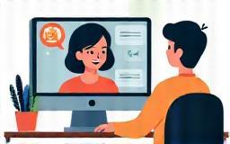 Person attending a virtual meeting