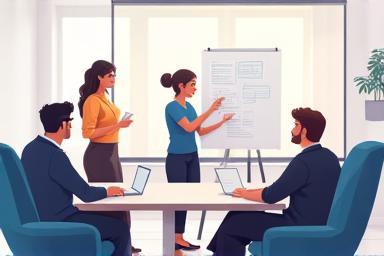 People participating in an assessment center